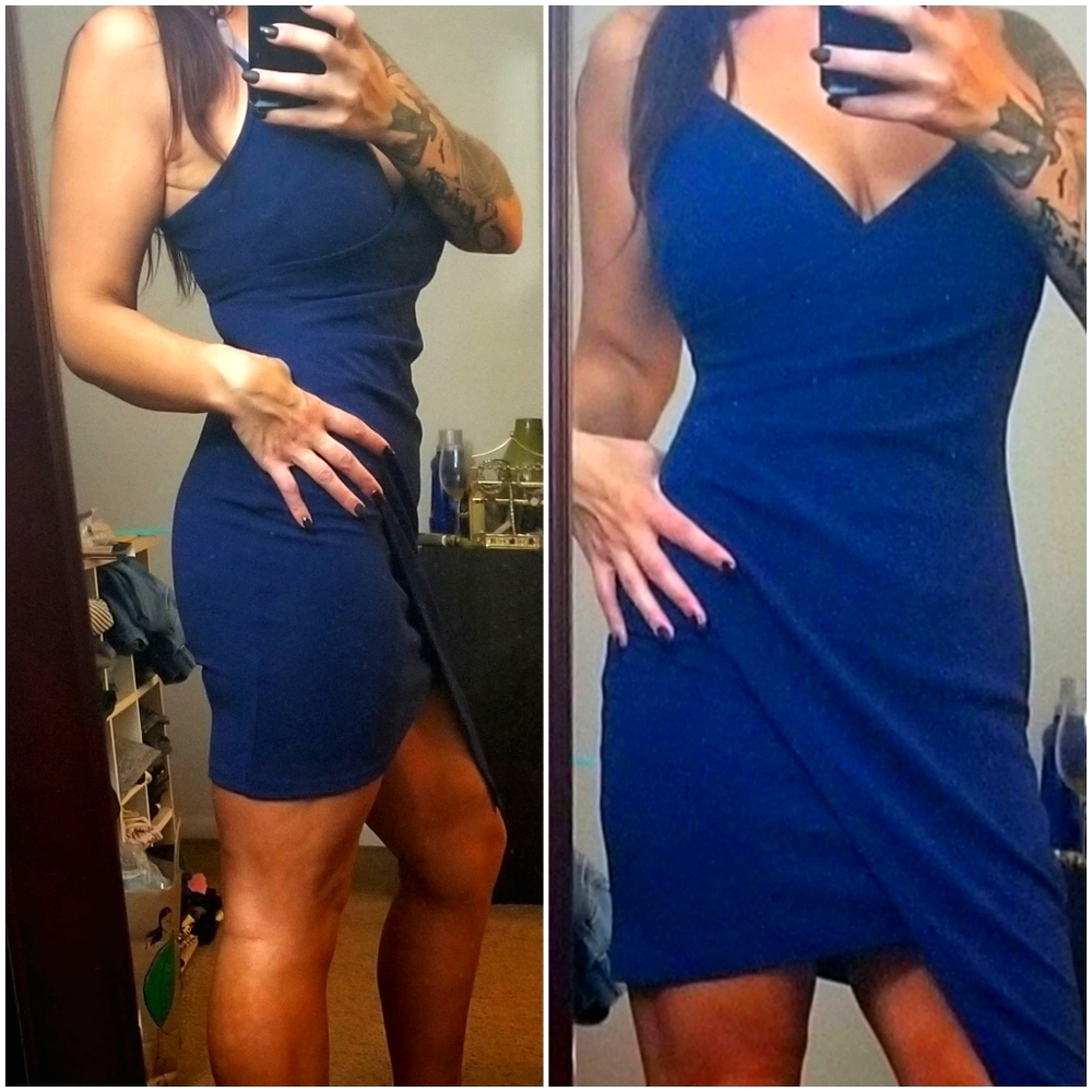 Nobo cobalt Navy blue mini dress small medium